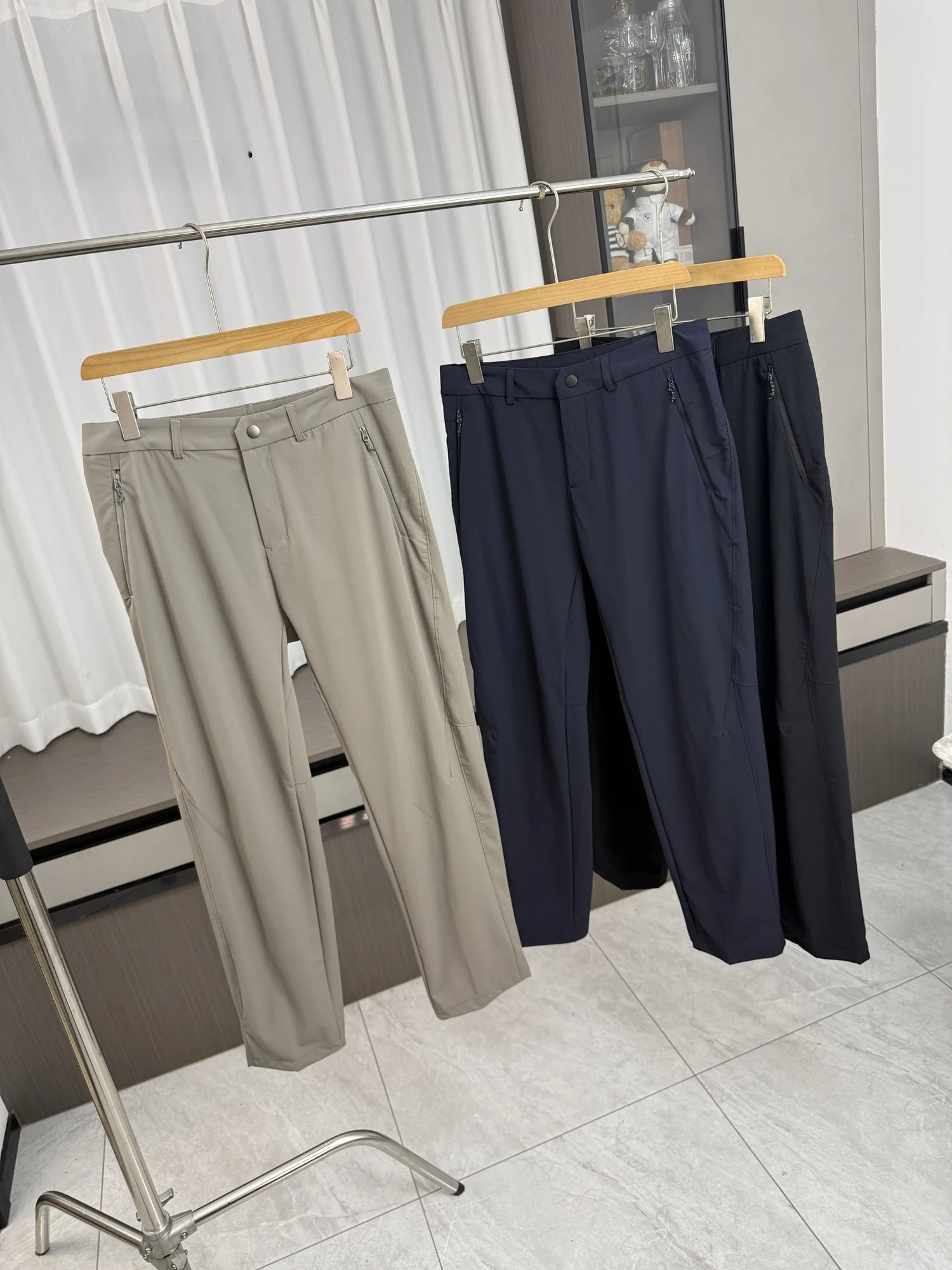 

High-End Men's Straight Leg Casual Pants Comfortable Waterproof Stylish Commuting Spring Summer Outdoor Fashionable Trousers