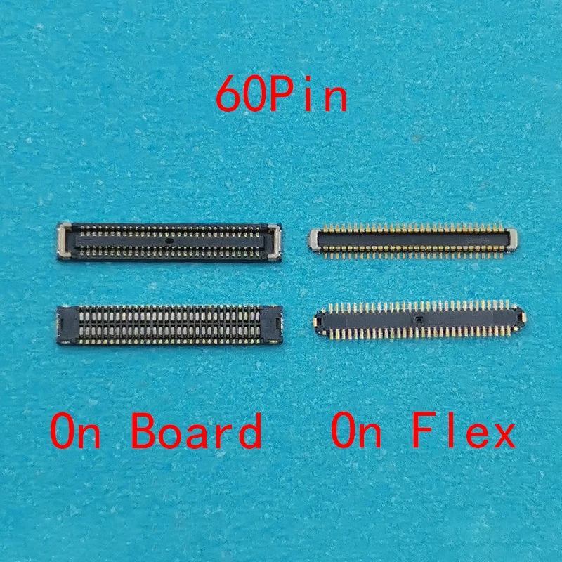 

2-5pcs 60Pin USB Main Flex Cable Plug Jack FPC Connector Socket Contact For Xiaomi Mi 11T Pro 11TPro LCD Display On Motherboard