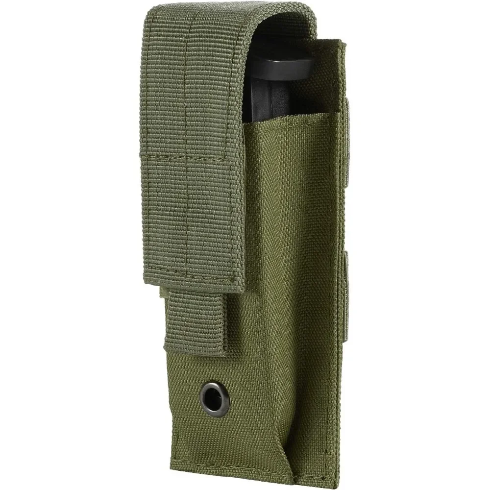 Tactical Radio Pouch Small Tactical Flashlight Holder, MOLLE Single Utility Tool Pouch Waist Bag for Outdoor EDC Hunting