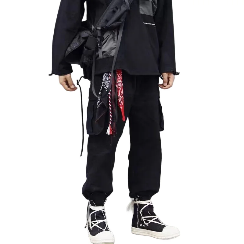 Neue Hip Hop Taille Hosen Kette Hosen Schlüsselanhänger mit Taschentuch Charme Tasche Anhänger Hip Hop Schlüsselanhänger trendige Rucksack Anhänger – Detail 2