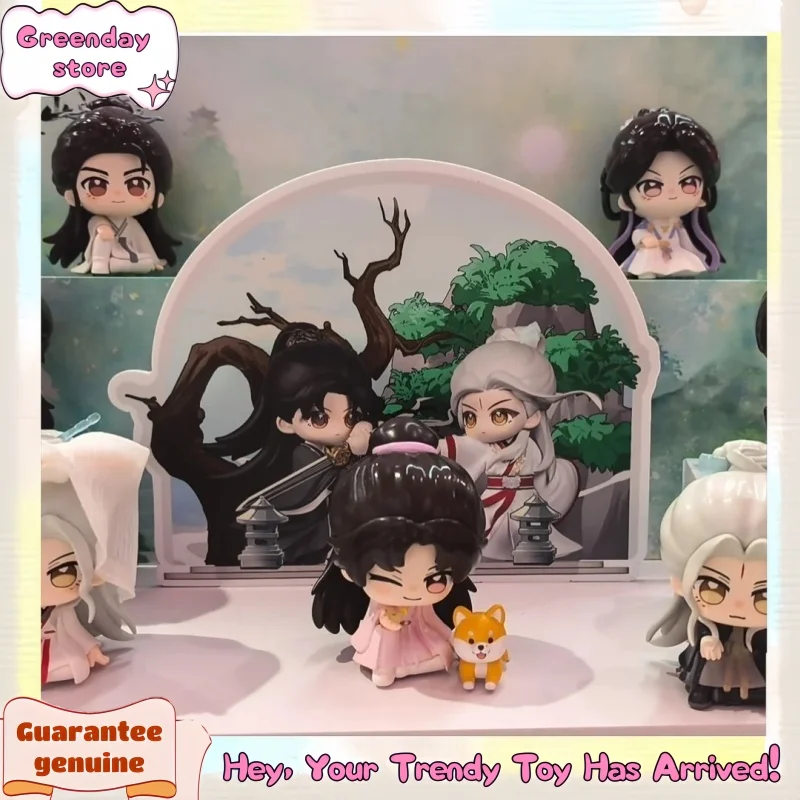 حقيقي فوشان هاي الجلوس عرض الجبال البحار سلسلة صندوق أعمى تمثال صغير سطح المكتب زخرفة بولي كلوريد الفينيل نموذج اللعب دمية صندوق غامض الهدايا #1