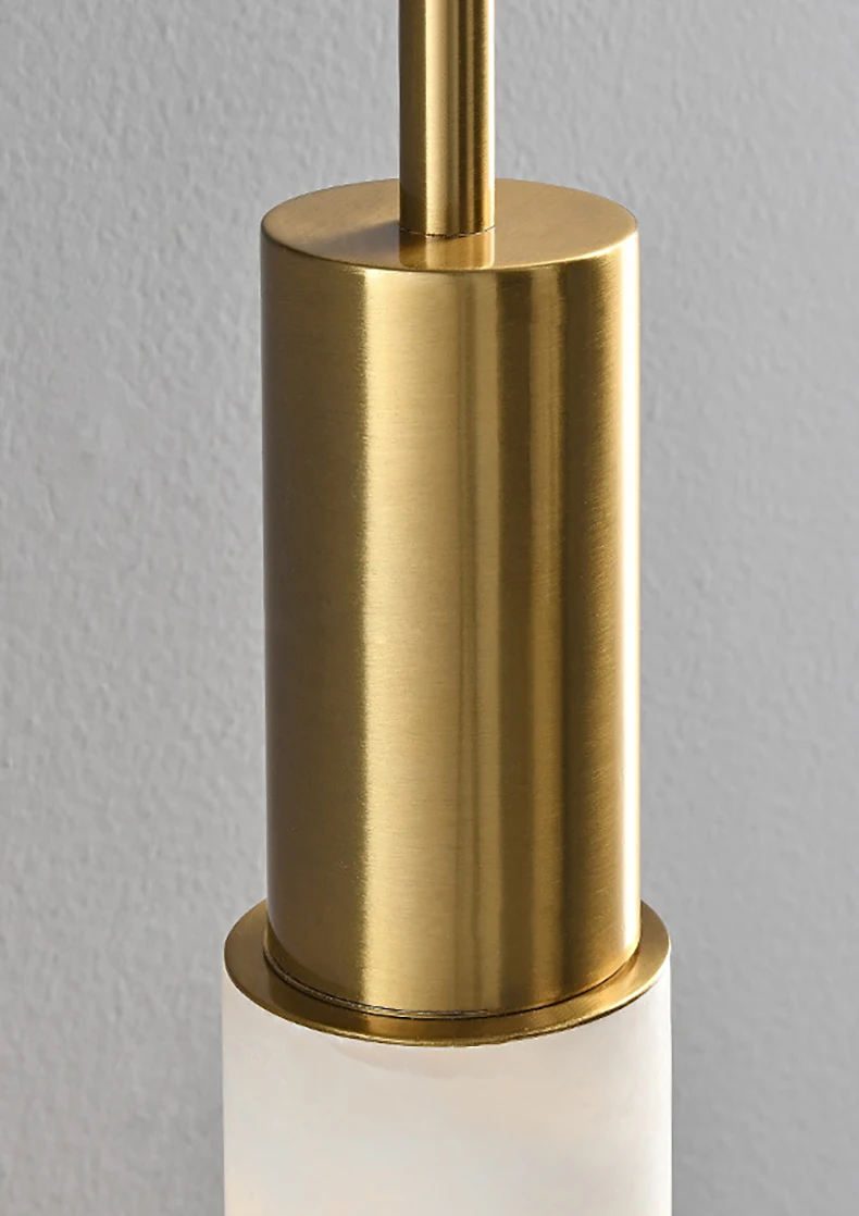 Simple Natural White Marble Wall Light Copper