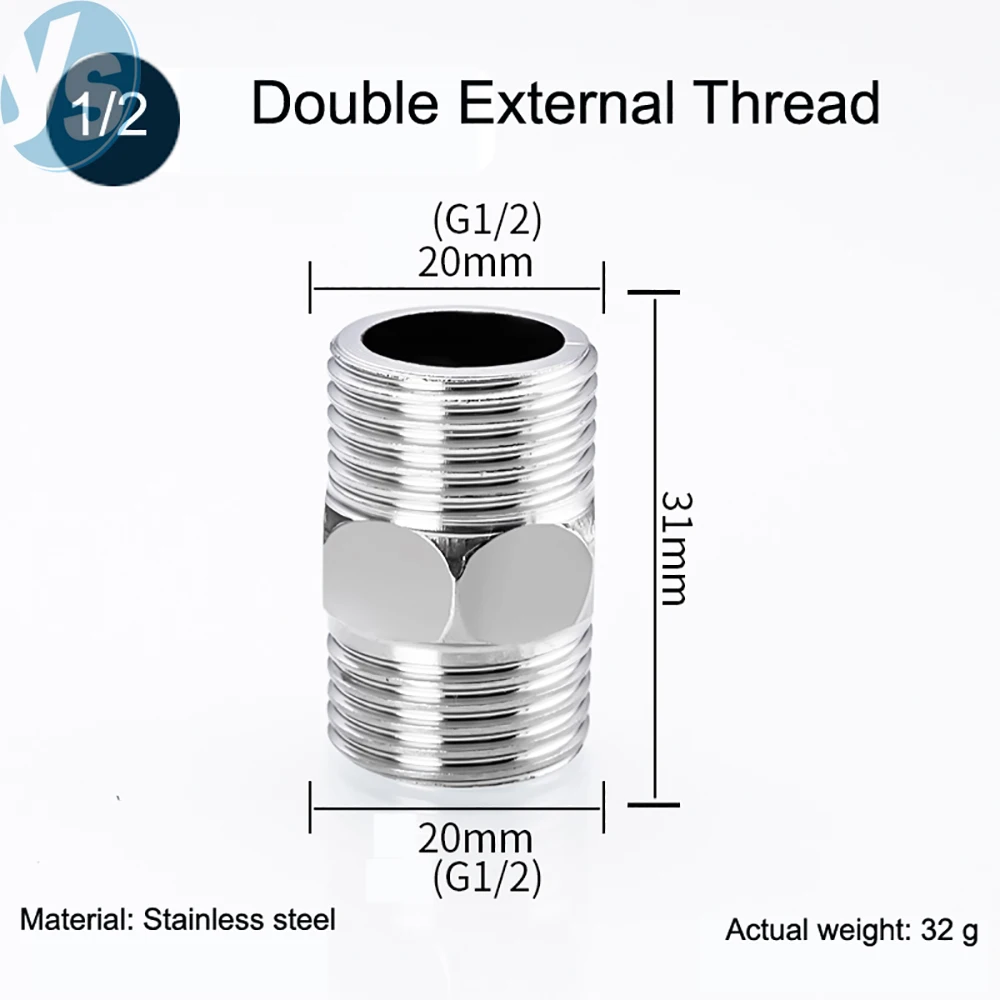 Stainless Steel High Pressure Pipe Reducer Coupling Internal External Tee Connector Industrial Water Pipe Connection Accessories