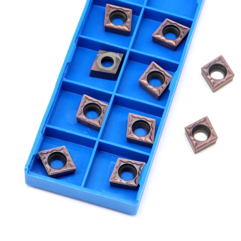 Imagem -04 - Hmp Tt1125 Carbide Internal Metal Turning Tool Cnc Peças Ferramenta de Processamento Carbide Turning Insert 10 Pcs Ccmt060204