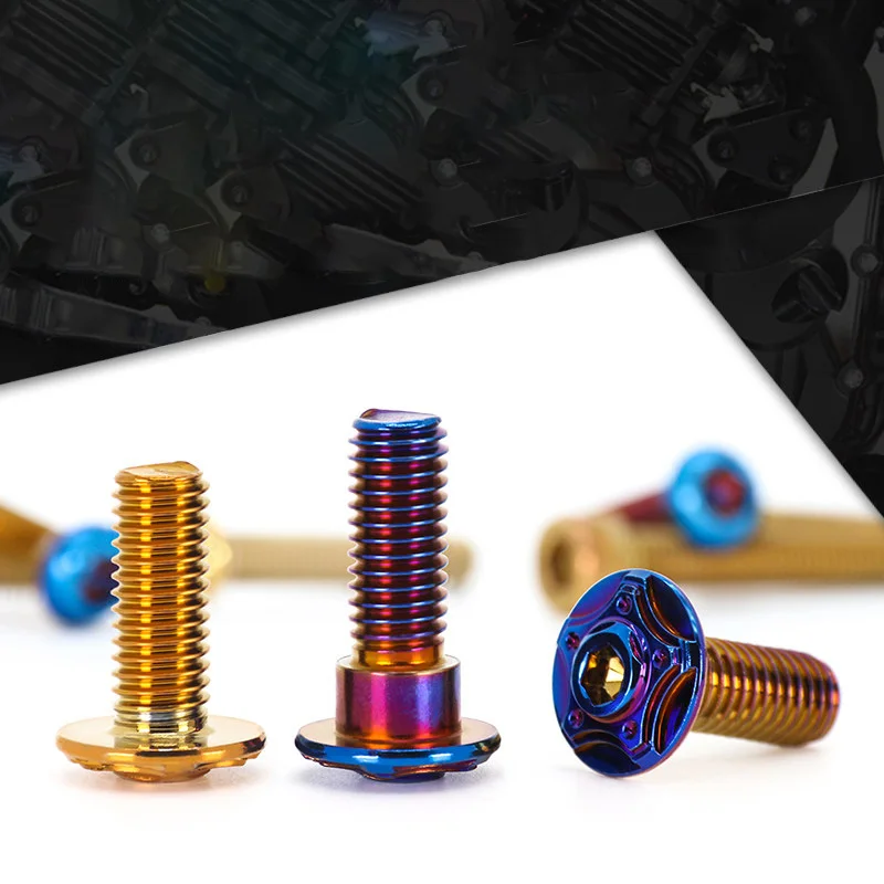 Weiyi 1pcs 304 Stainless Steel Motorcycle Rotor / Brake Disc Screws Bolts M6 M8 Wheel Bolts For Ornament