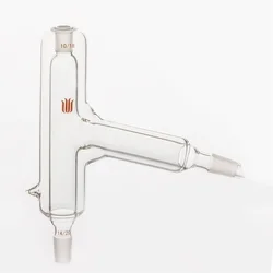 SYNTHWARE Distillation head with vacuum interlayer, Fmale joint 10/18, Ohter joints 14/20 19/22 24/40, Borosilicate glass, A54