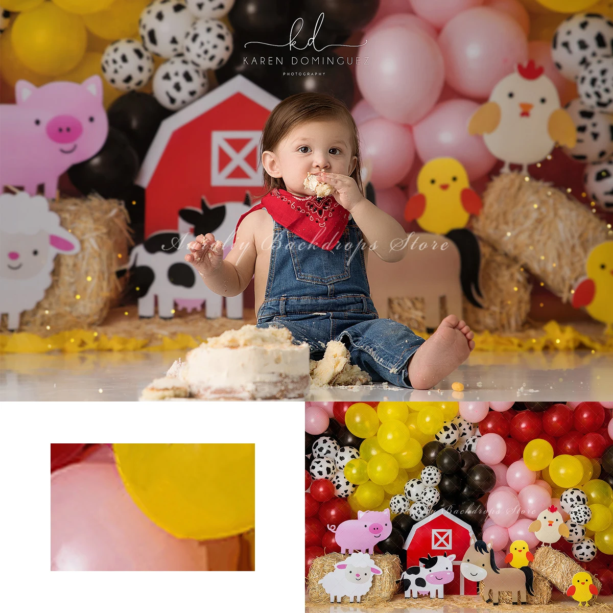 

Western Rural Farm Backgrounds Cake Smash Kids Adult Photography Props Child Baby Barn Party Decors Studio Photo Backdrops