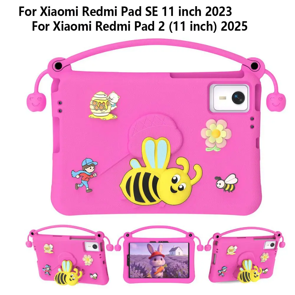 Case for xiaomi Redmi Pad 2nd Gen 11 inch 2025 EVA cute bee kids cover for Xiaomi Redmi Pad SE 11 inch 2023 coque funda