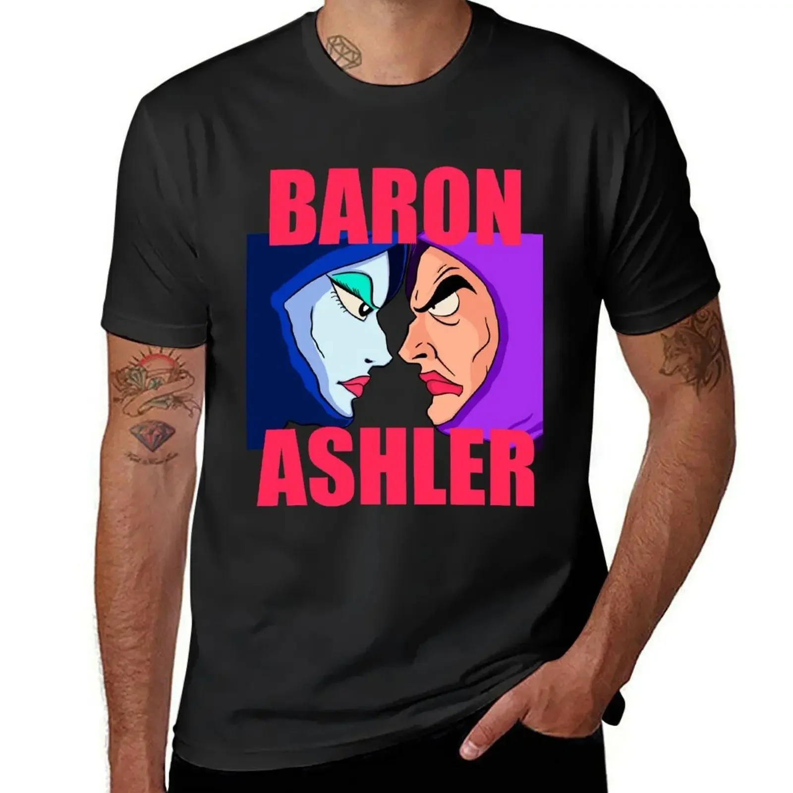 

BARON ASHLER T-Shirt customs Aesthetic clothing blacks anime t shirts Short sleeve tee men