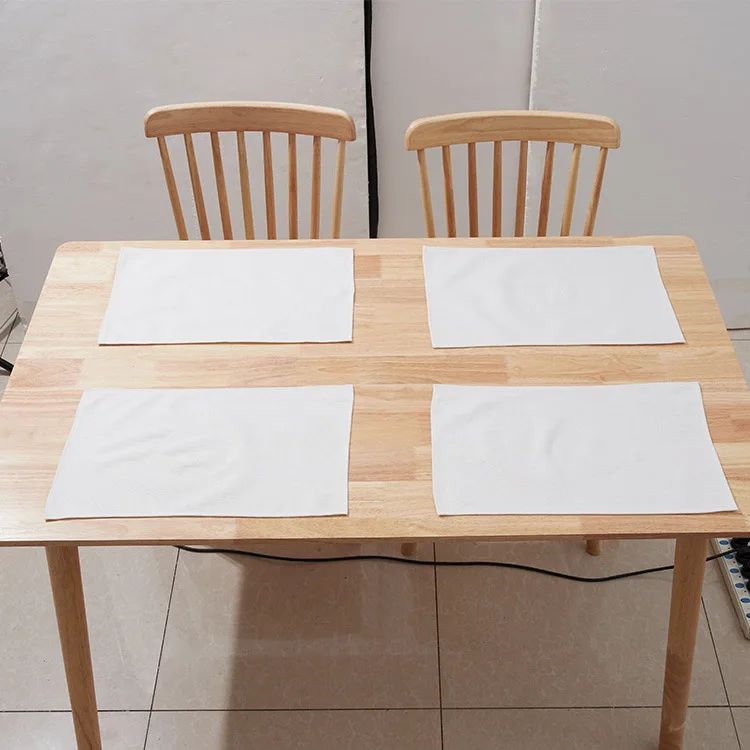 Blank Sublimation 10 Pcs 30×40cm Linen-Cotton Blend Placemats for Heat Transfer Customization