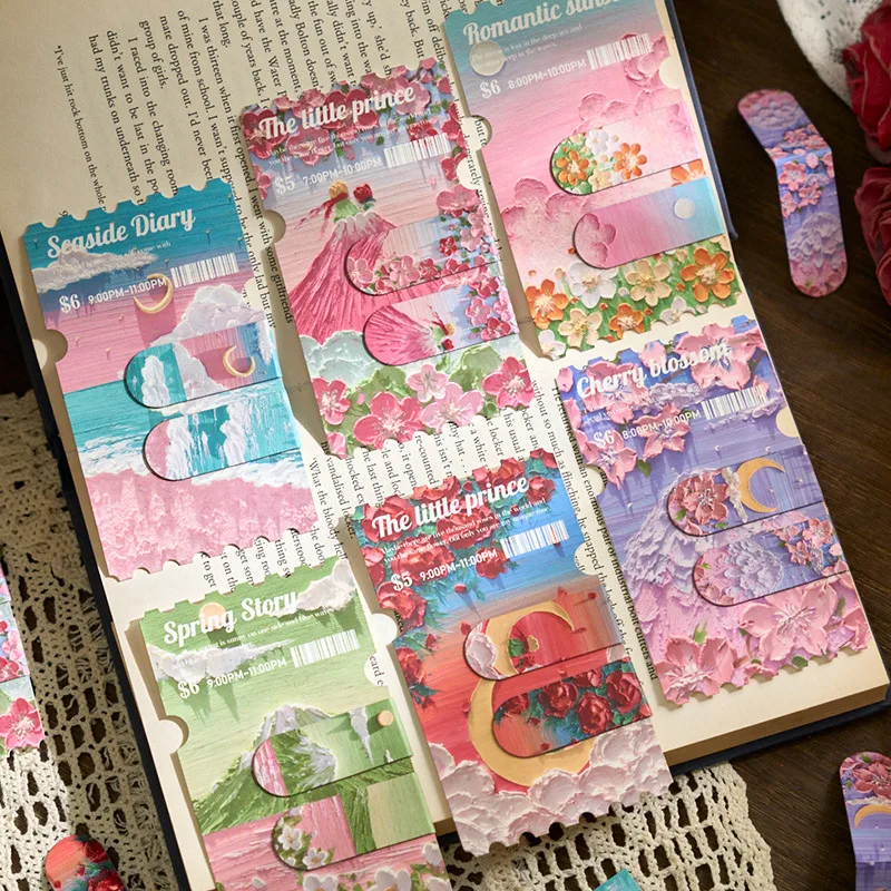 2 pcs Magnet Bookmarks Read decorative marker folder Creativity gift Stationery Supplies