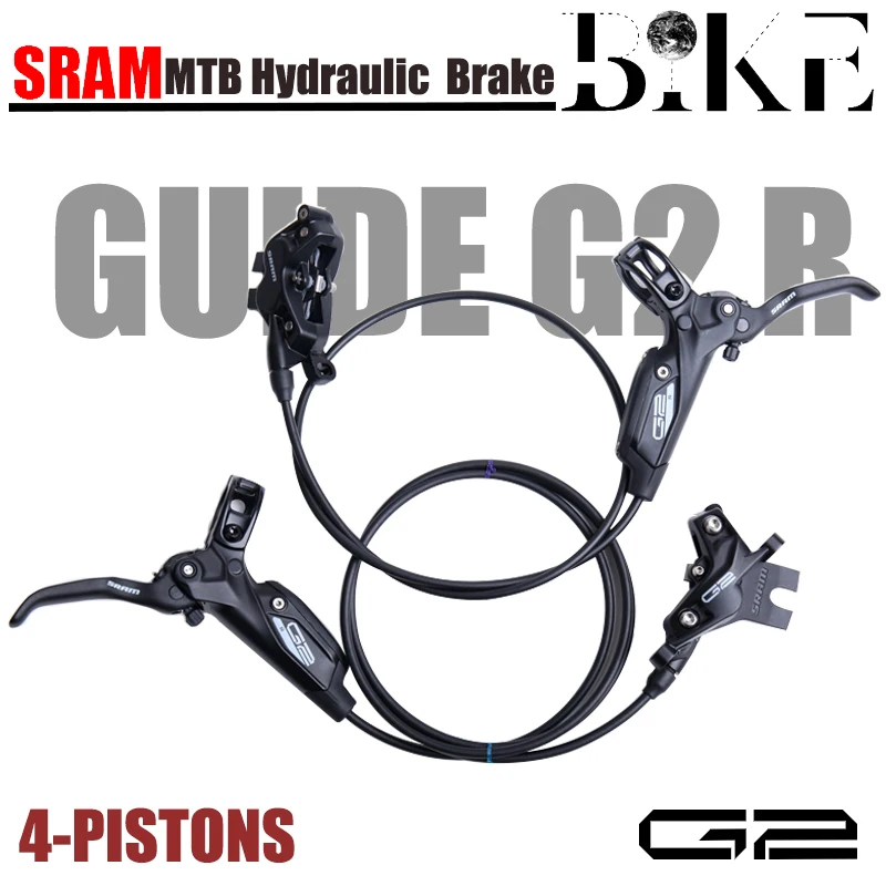 2021 new SRAM Guide G2 R MTB 4-PISTONS hydraulic disc brake 800-1500mm front and rear black bicycle accessories