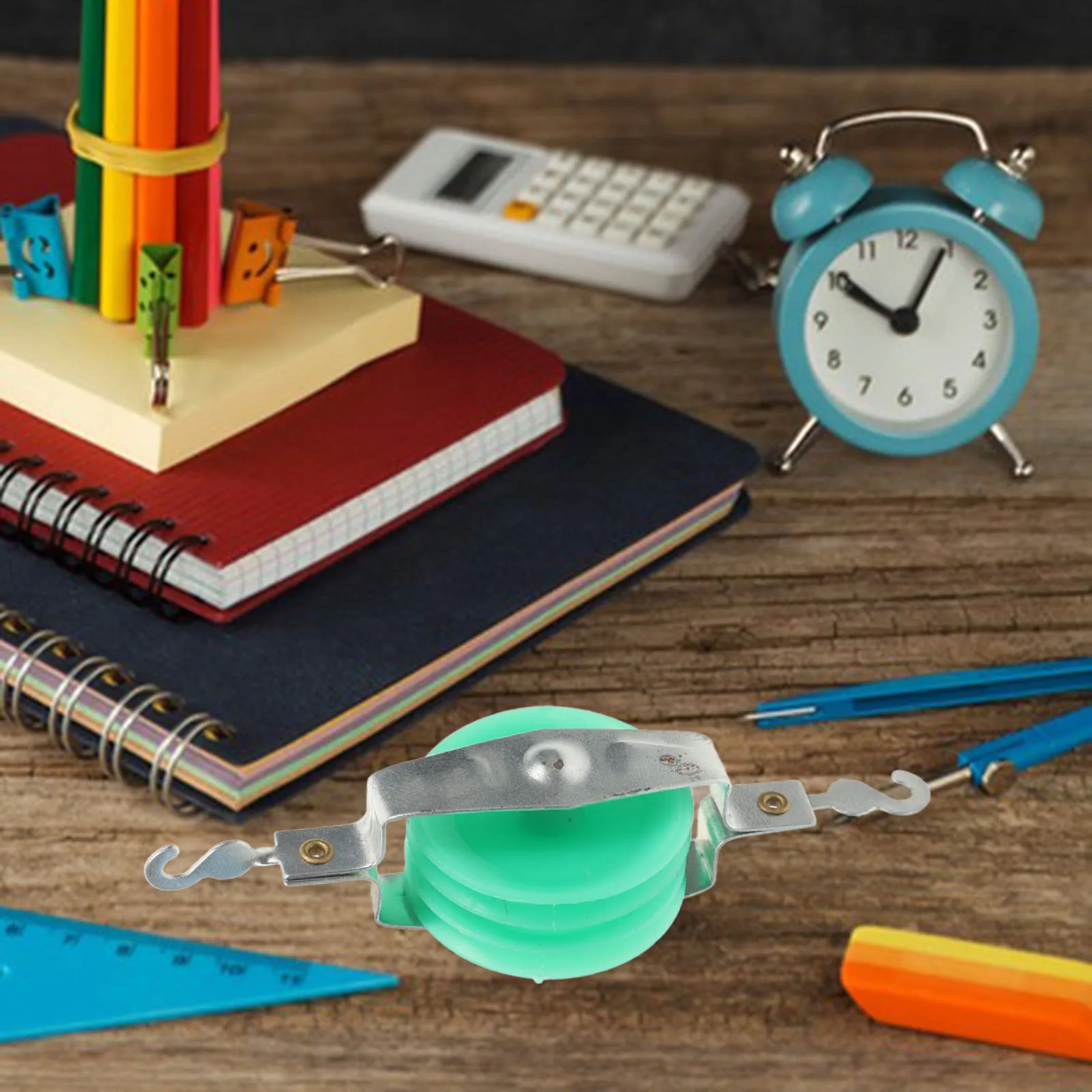 

4Pcs Lab Science Pulley Block Kit Physics Experiment Equipment for Schools Three Parallel Pulleys Classroom