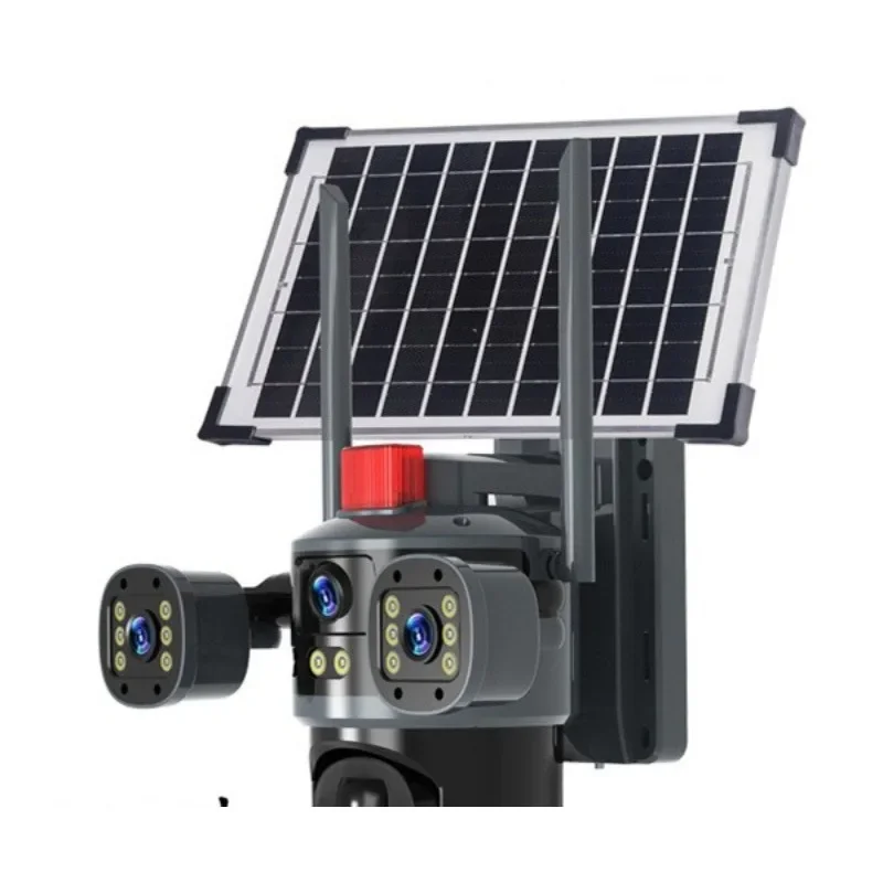Household trinocular three lens mobile phone remote two-way intercom high definition outdoor
