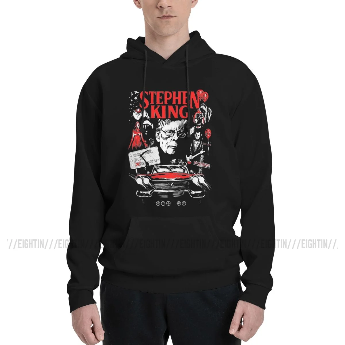 The King Hoodie Men Women Warm Stephen King Horror Characters Sweatshirts Autumn Oversized Pullovers