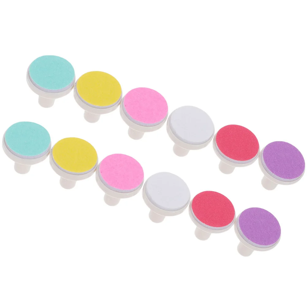 12 Pcs Grinding Head Nail Trimmer Baby Tools Replacement Pads Clippers Infant File Sandpaper Trimming Heads Newborn