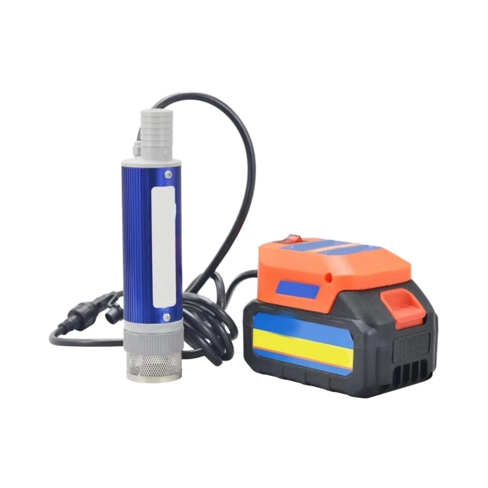 

CNANRNANC 38mm Cordless Submersible Pump Portable 4-6m Lift Height 40-60L/min Diesel Water Oil Transfer Pump Emergency Tool Kit