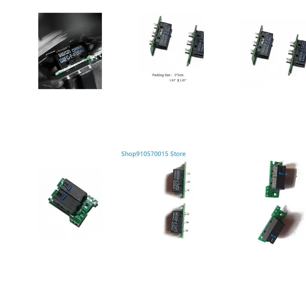 B95C 1 Pair Mouse Replacement Part Gaming Mouse Micro Switch for G703 G703 Mouse Button Board D2FC-F-K (50m)