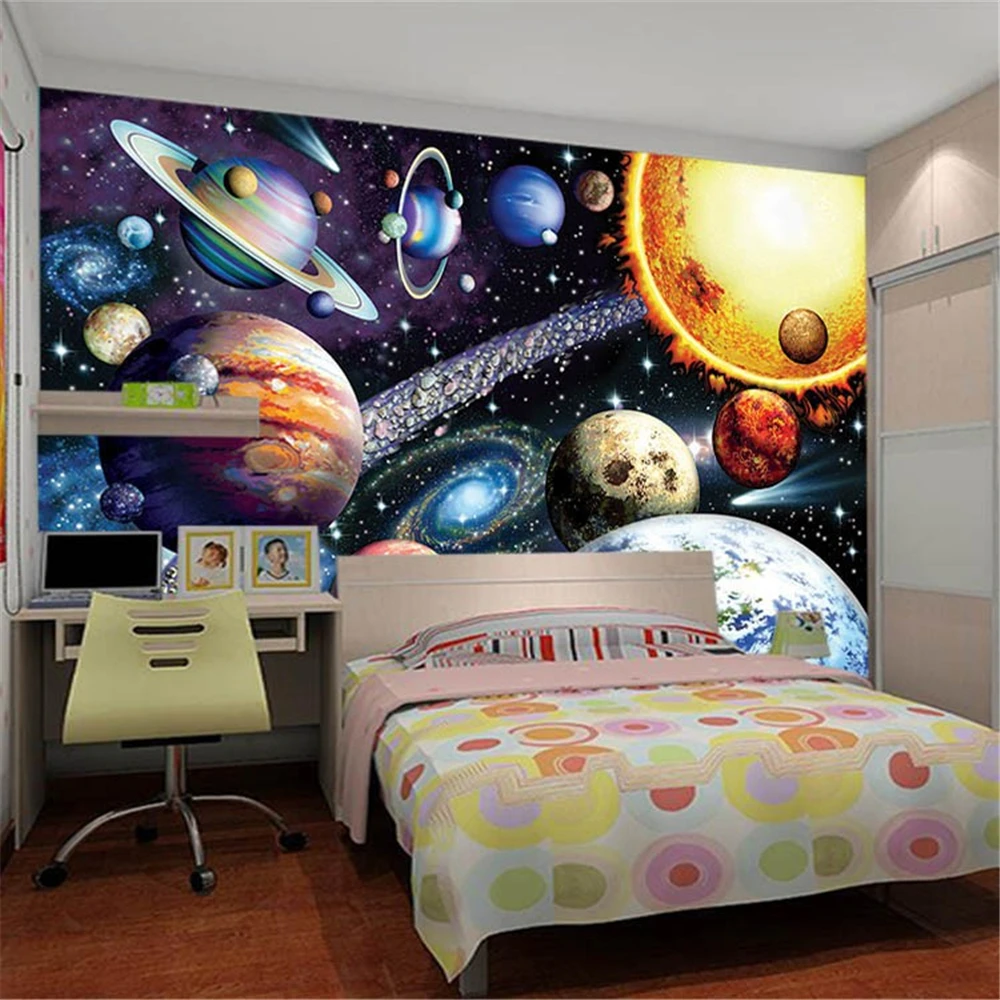 Custom photo murals 3d starry sky wallpaper tapete room mural papel de parede Dream starry photo Sticker wallpaper living room