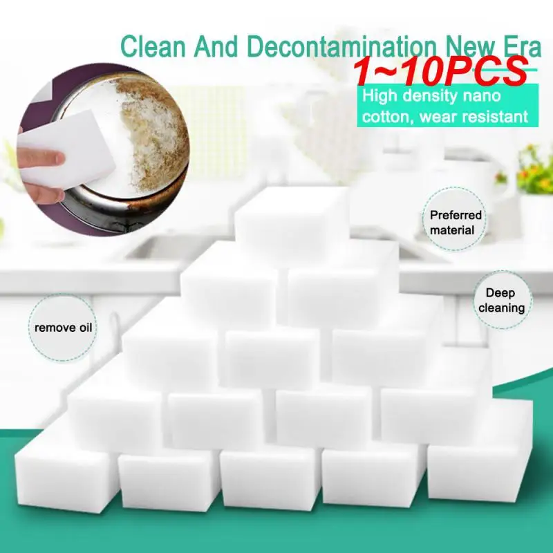 1~10PCS Magical Eraser White Foam 100*60*17mm Home Appliance Clean Car Accessories Cleaning Tool Car Cleaner Tools