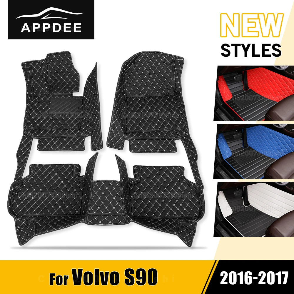 

Car floor mats for volvo S90 2016 2017 Custom auto foot Pads automobile carpet cover Interior Accessories