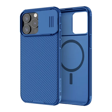 Чехол Magsafe для iPhone 16 Pro Max, защитный чехол Nillkin CamShield Pro Slide Camera, задняя крышка для iPhone 15 Pro Max, магнитные чехлы