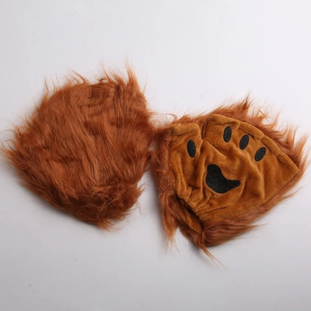 Polyester Halloween Gloves Wolf Claw Animal Bear Paw Gloves Fluffy Cosplay Costume Cat Paw Mittens Winter