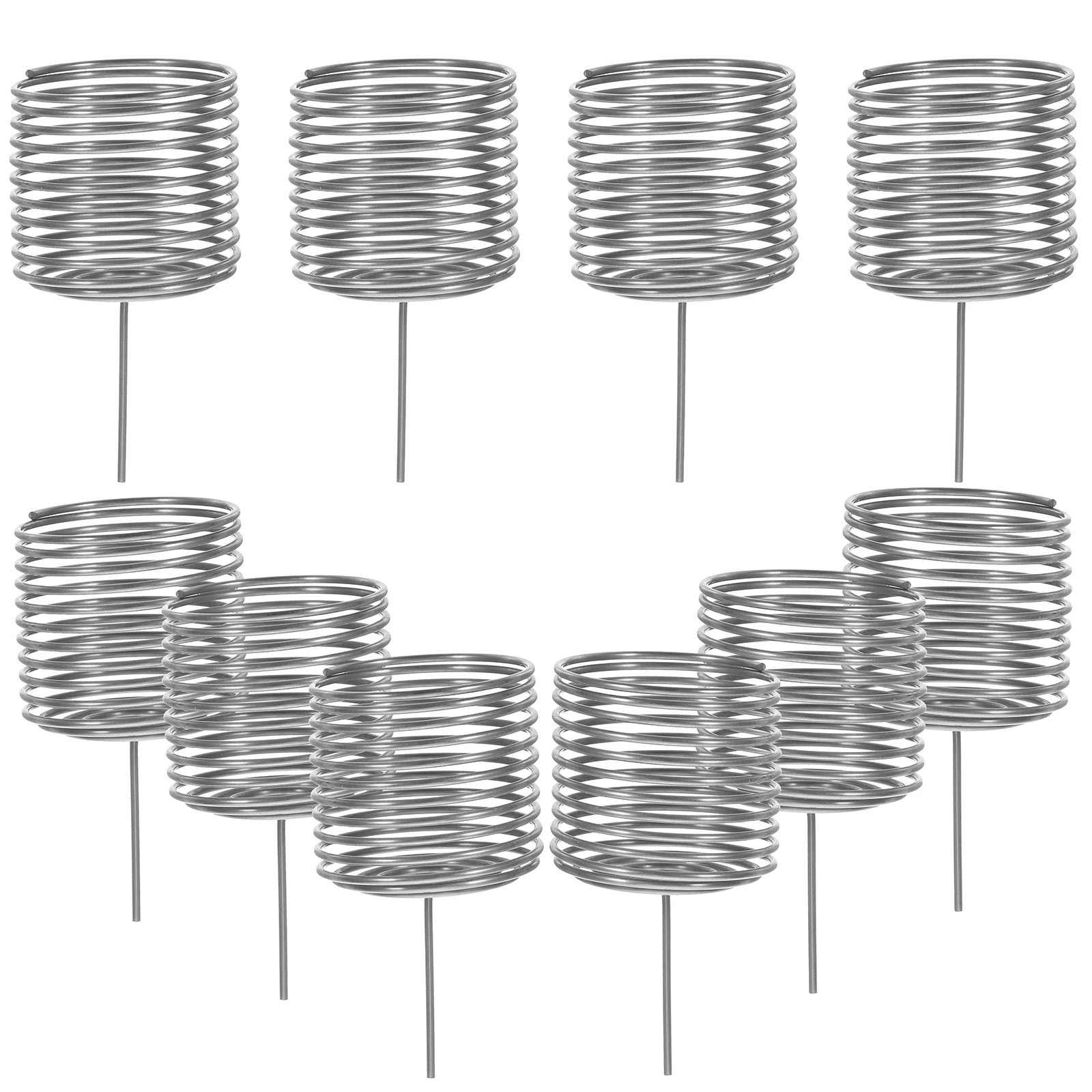 10 قطعة صناديق الفولاذ المقاوم للصدأ بونساي زراعة سلال البستنة حاويات التسميد قابلة لإعادة الاستخدام دائم في الهواء الطلق #2