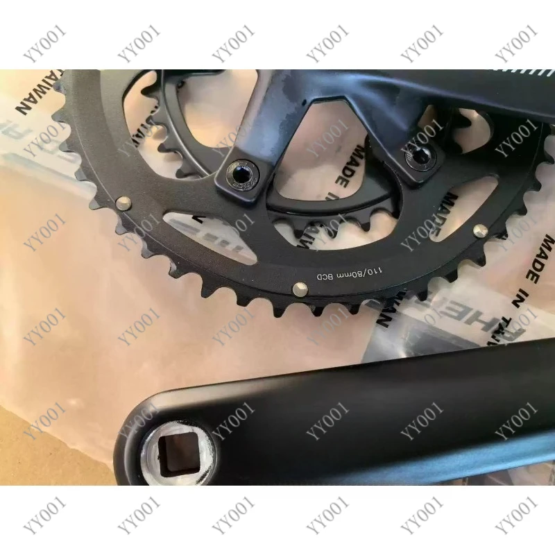 Road Bike Compact Chainset 50/34T 48/32T 170-175mm Crankset 10/11 Speed Square Taper