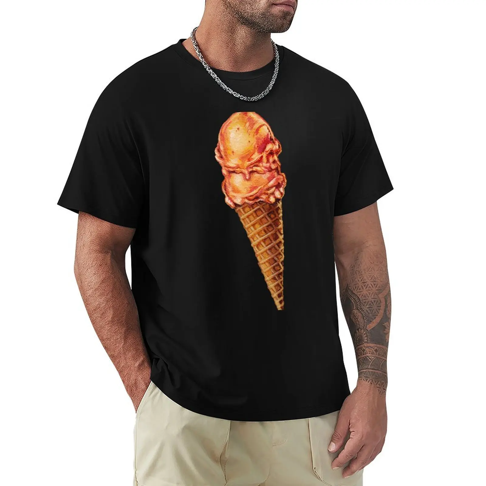 Strawberry Double Scoop Pattern T-Shirt man t shirt summer T-Shirt