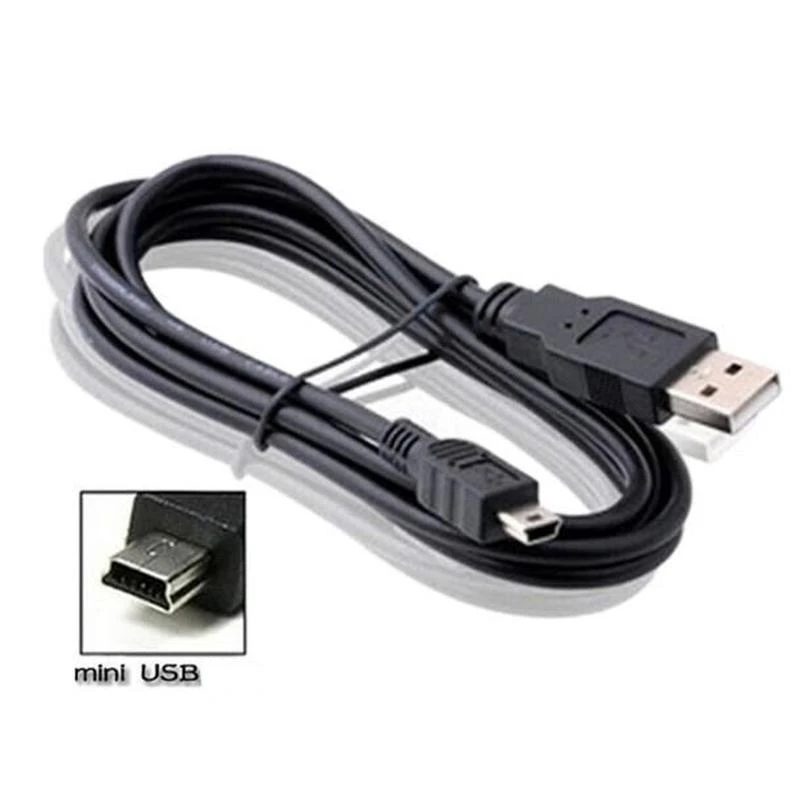 1pc Mini USB Data Cable Mini-B Charging Line 80cm 100cm Available