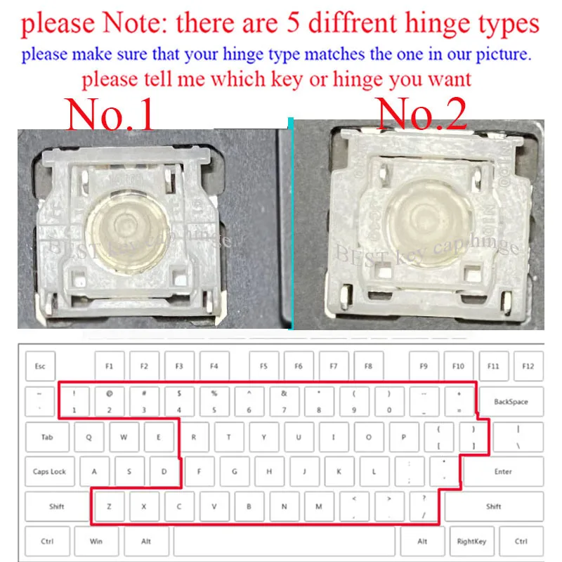 Single Key cap hinges Scissor Butterfly Clip For HP Elitebook 840 G9,845 G9,840 G10,840 G11,845 G11,830 G11 Keyboard keycaps