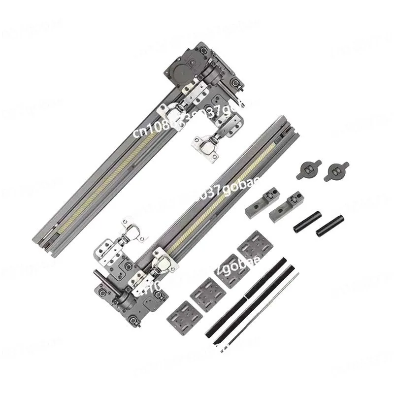 

Wardrobe Heavy Duty Double Buffer Swing Door Track Plug-in Invisible Rail Hardware Accessories