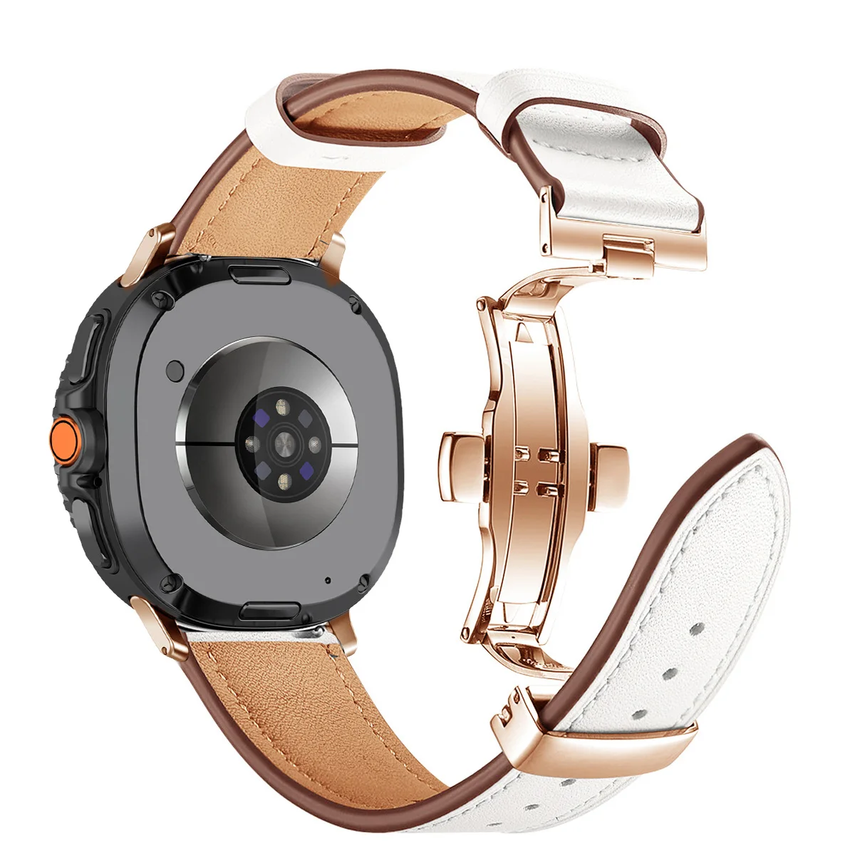 Premium-Lederarmband für Samsung Galaxy Watch 8 9 40mm 44mm Business-Armband für Galaxy Watch 8 Classic 46mm Smartwatch-Armband – Detail 14