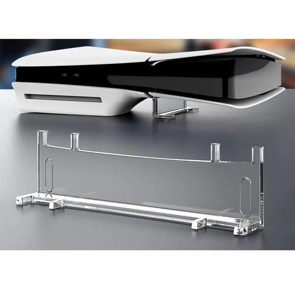 PS5 슬림 디스크 및 디지털 에디션 게임 액세서리용 수평 콘솔 스탠드 고정 스탠드