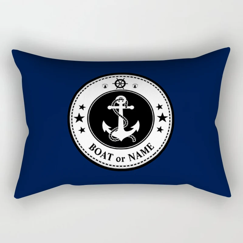 Dark blue nautical series sofa cushion cover 40*60 home decoration waist pillow cover cushion cover 30*50 can be customized