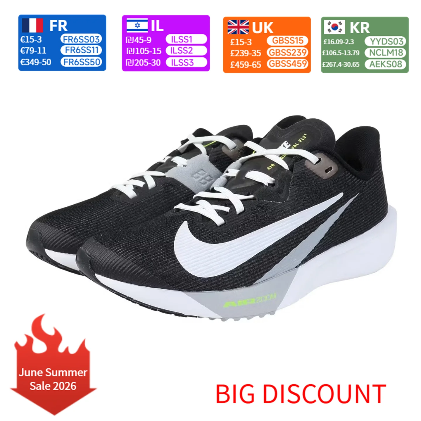 

Nike Zoom Rival Fly Men's Running Shoes Zoom Cushioning Lightweight Responsive Durable Support for Athletic Training FV6040-001