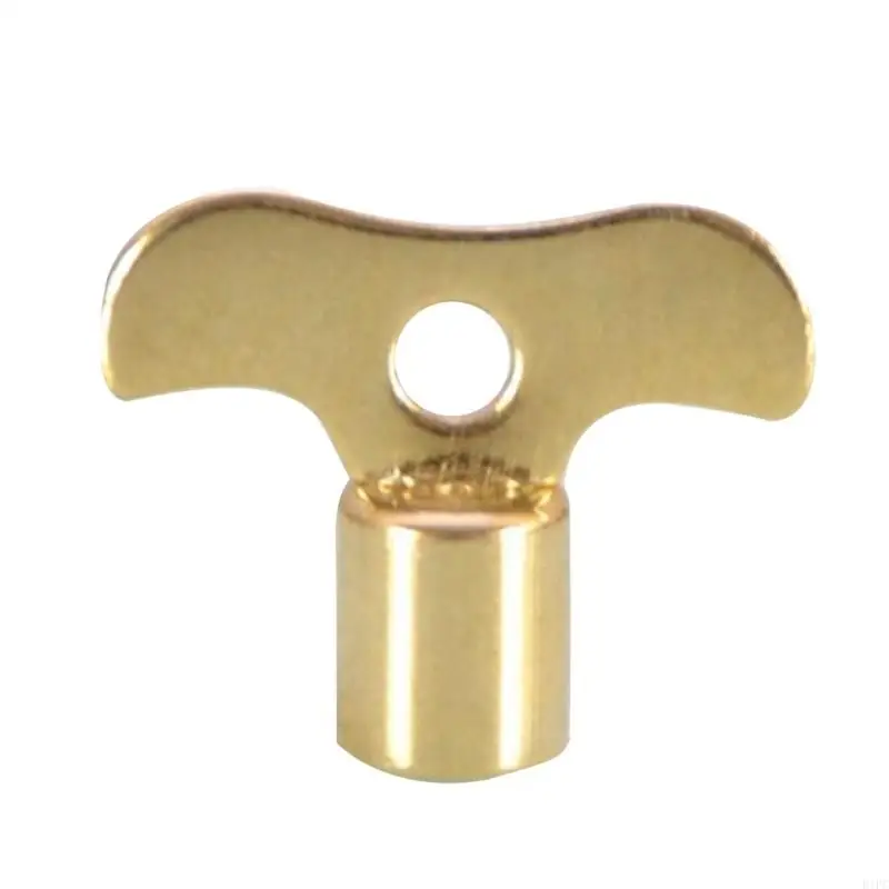 E1PC Key For Water Tap Solid Brass Special Lock New Radiator Plumbing Bleeding Keys Square Socket Hole Water Tap Faucet Key