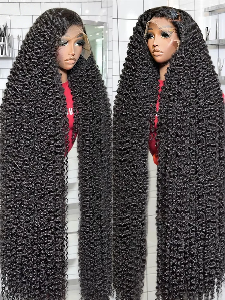 

40 46 Inch Water Wave 360 Full Lace Front Human Hair Wigs 13x4 13x6 Hd Deep Wave Frontal Wigs 300% Density Curly Wigs For Women