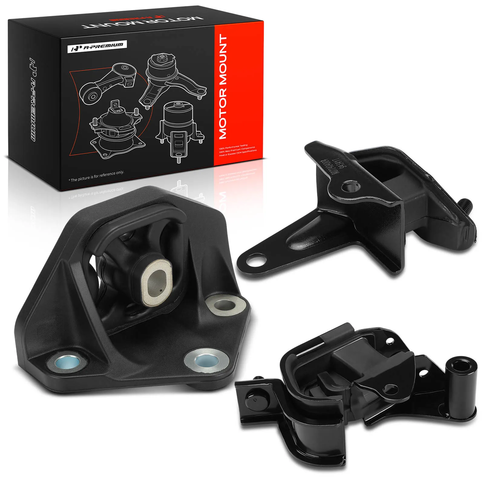 A-Premium 3pcs Engine Transmission Mount for Honda Accord 2003-2007