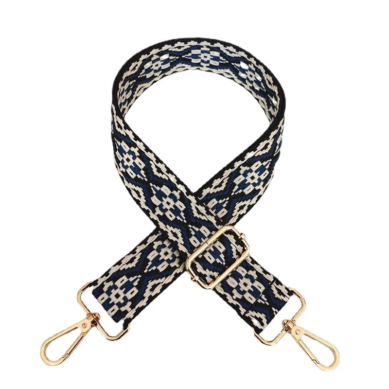 حقيبة حزام الملحقات حقيبة واسعة حزام الكتف قماش اللون الجاكار كتف واحد مائل تمتد تخفيض العبء حزام الظهر #5