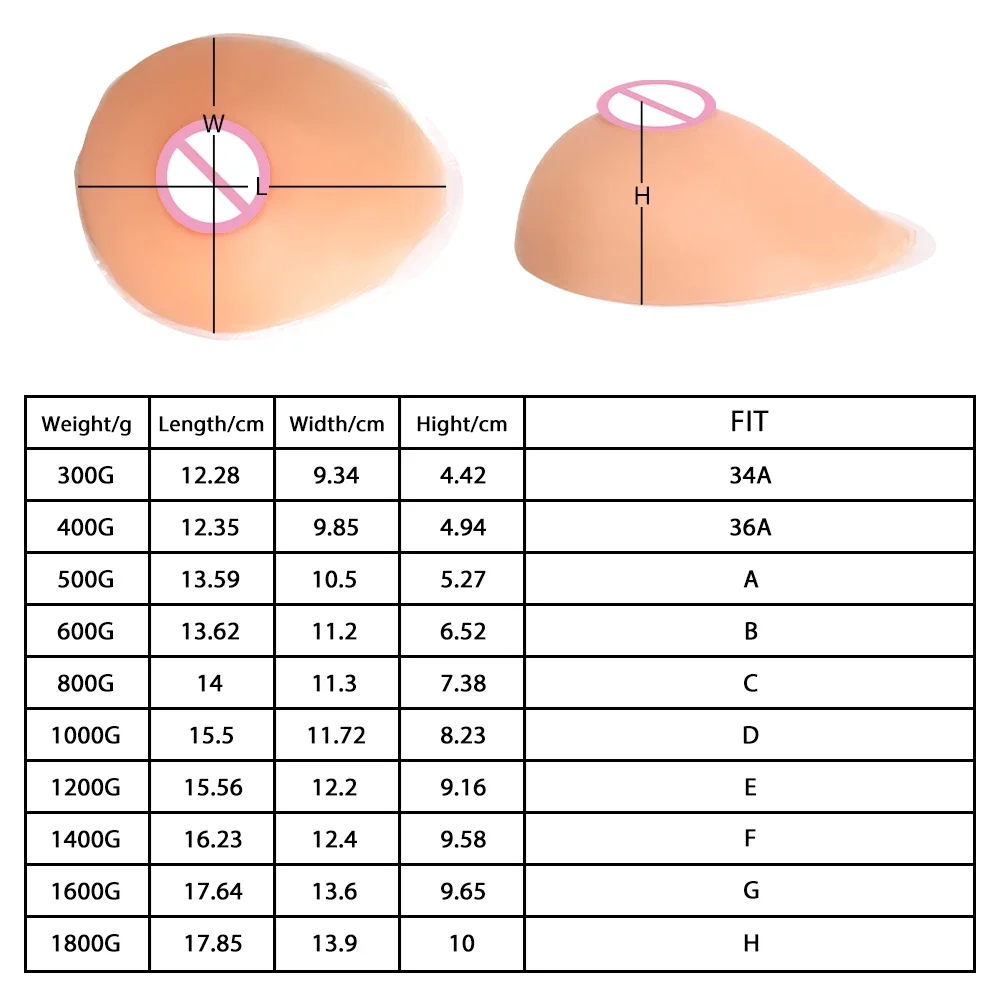 Silicone Shemale Fake Boobs Tits Fake Breast Forms C D E F CUP Realistic Artificial Breast Boobs for For Drag Queen Crossdresser