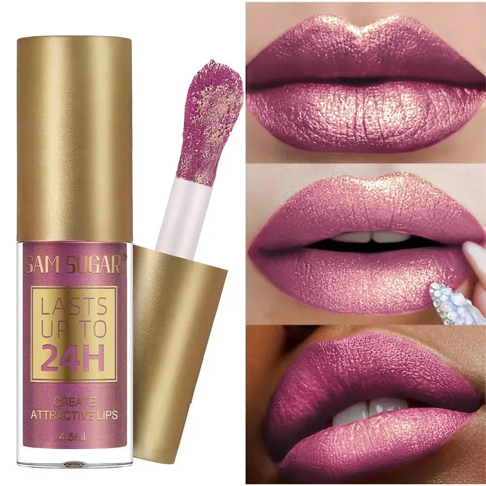 ลิปกลอส 6 สีแวววาว - ลิควิดกันน้ําติดทนนาน ชุดลิปกลอสลิปกลอสสีสําหรับเวทีและการแต่งหน้ารายวัน