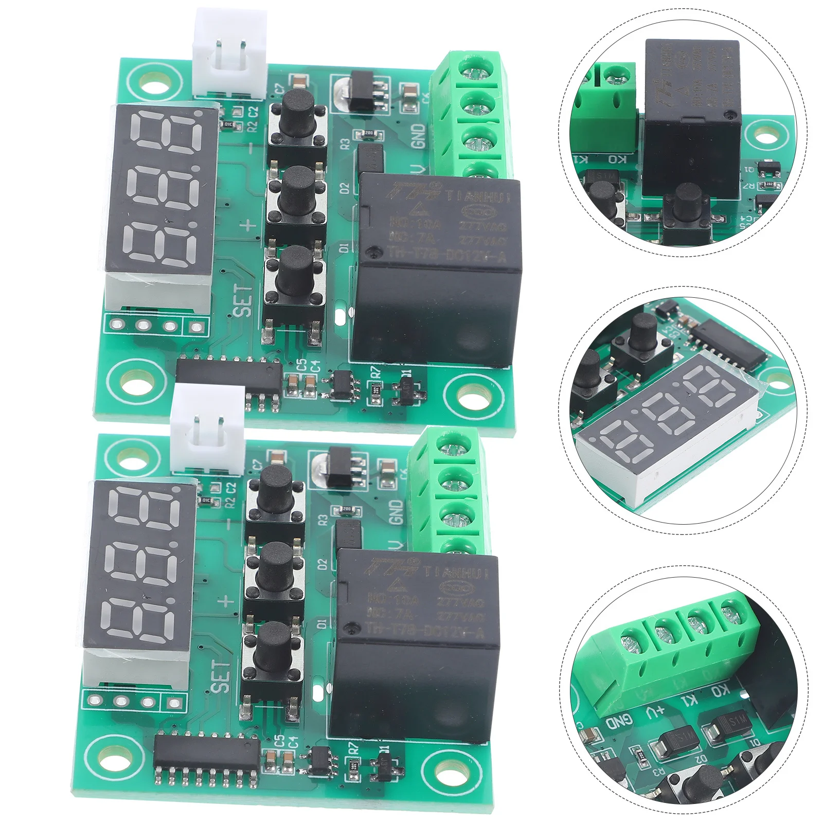 2 قطعة وحدة تحكم في درجة الحرارة ترموستات رقمي لوحة تحكم Mcu رقاقة 0.1 ° C دقة الذاكرة تقرير درجة الحرارة في الوقت الحقيقي #6