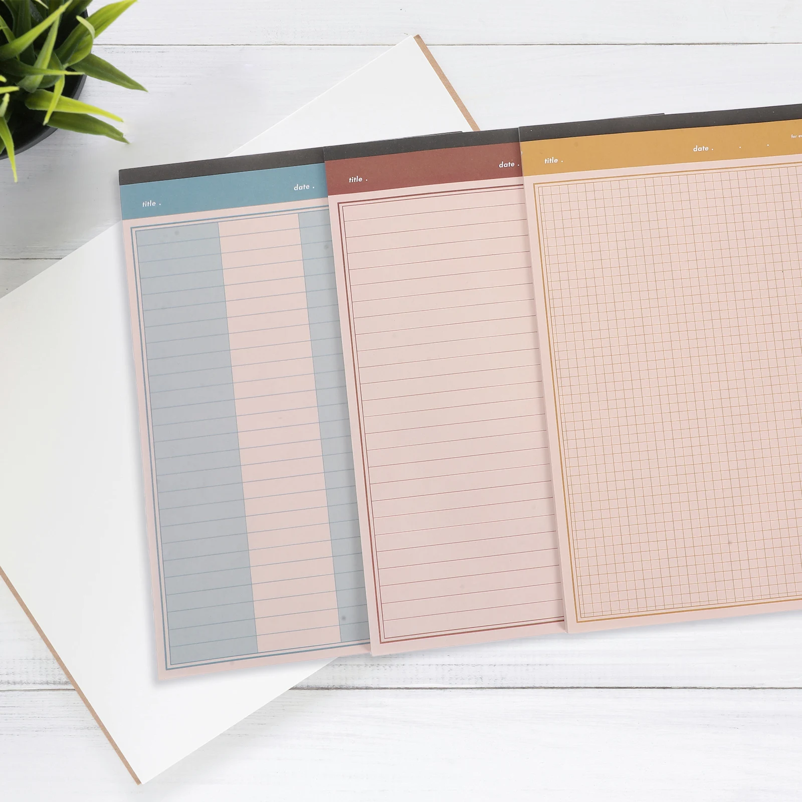 3 Pcs Study Note Book Memo Pad for Writing Daily Planner Journal Notebook Men