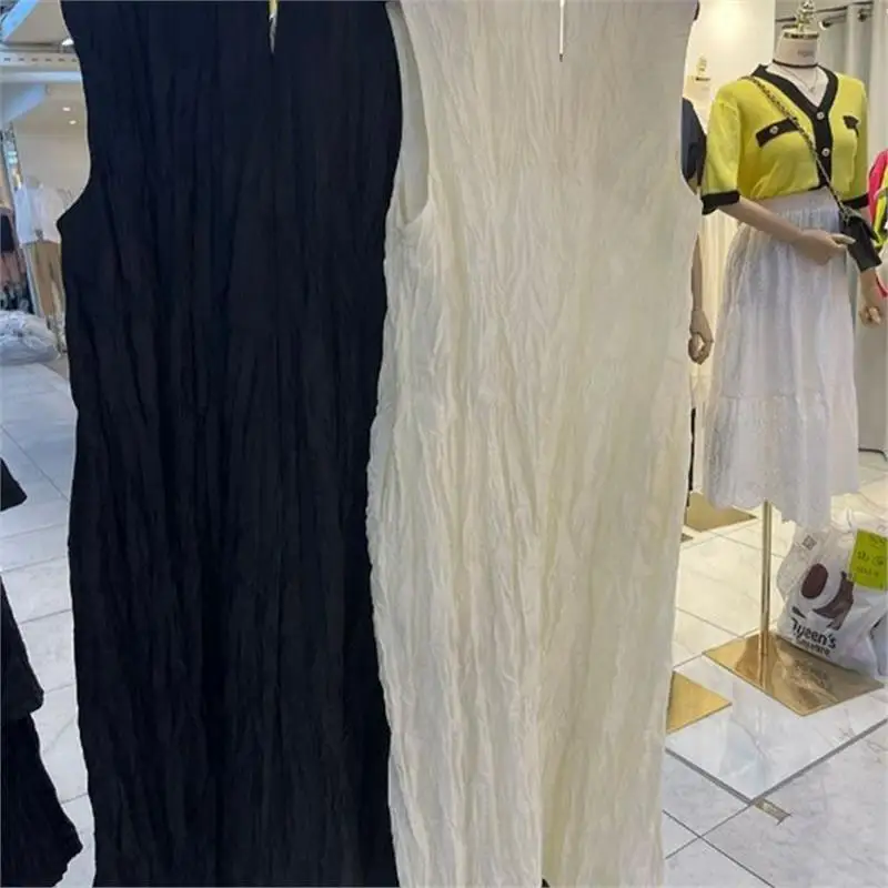 

Повседневное платье миди больших размеров, женская юбка Svel Gored, чистая юбка трапециевидной формы из смеси хлопка, летняя свободная посадка Dr