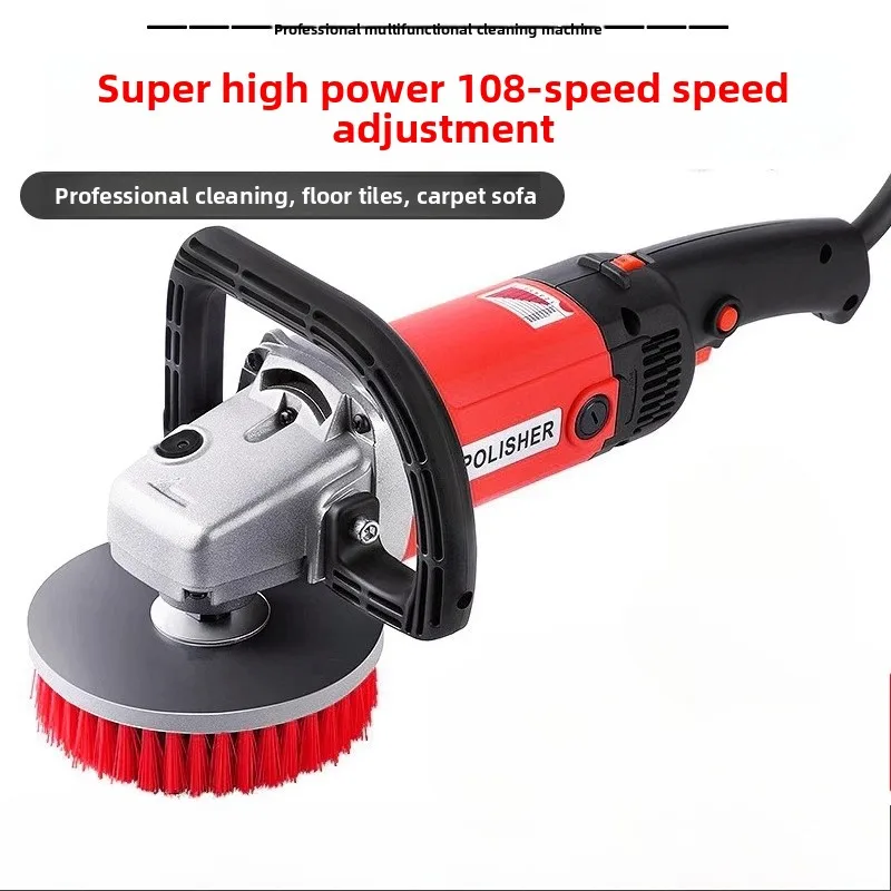 바닥 타일 소파용 전기 카펫 청소기, 강력한 딥 클리닝 스크럽 브러시 포함