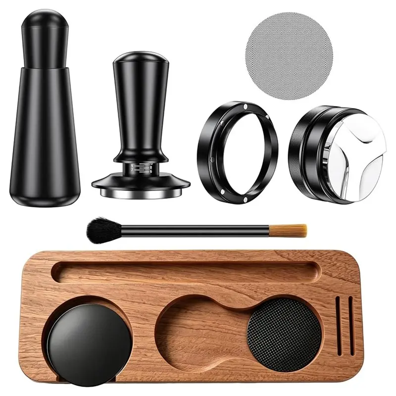 DTA4-51Mm Espresso Accessory Kit Distributor, WDT Tool, Distributor, WDT Tool, Dosing Funnel, Milk Pitcher