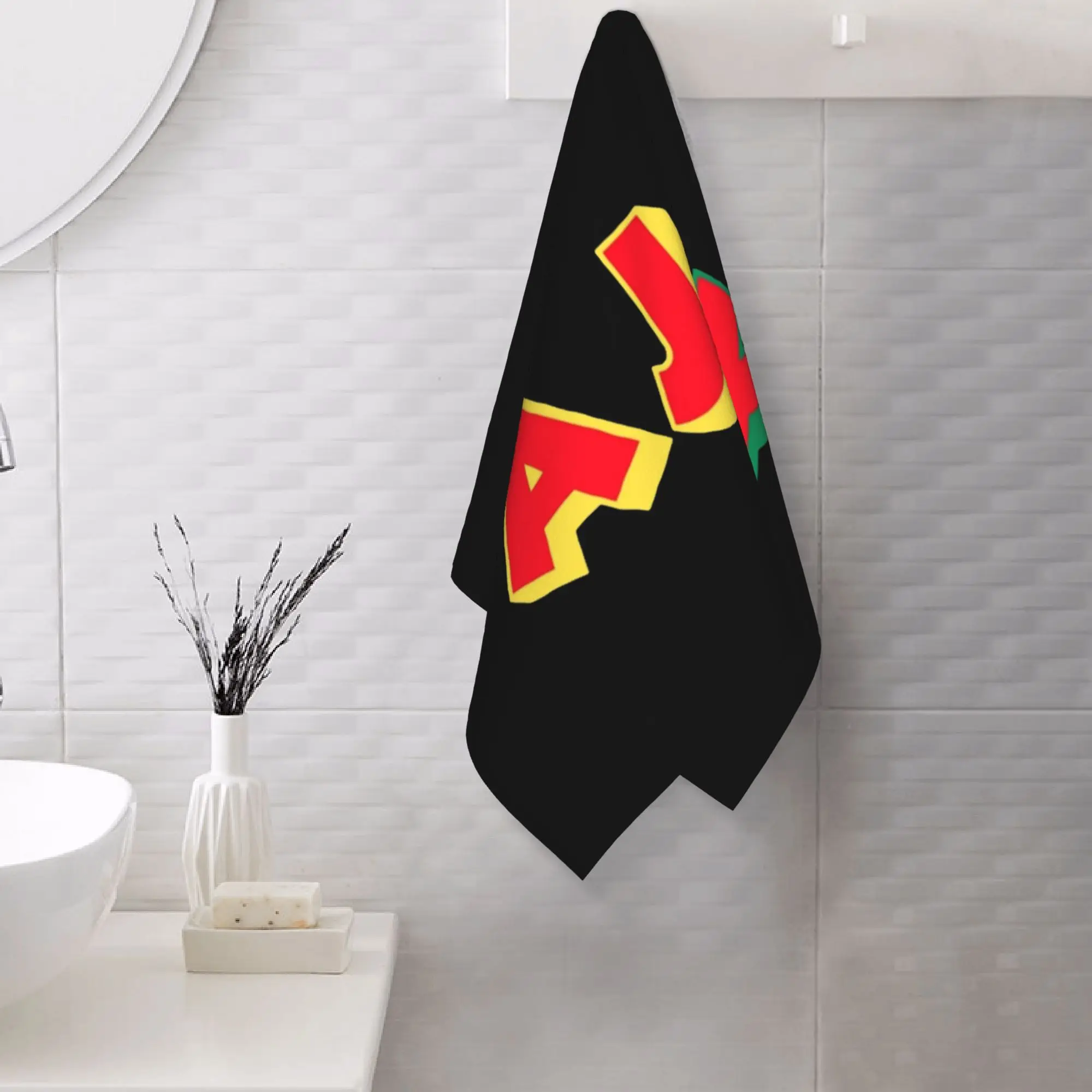 Custom Ajax Soft Face Towel Quick Dry Pool Bath Cotton Towels Absorbent