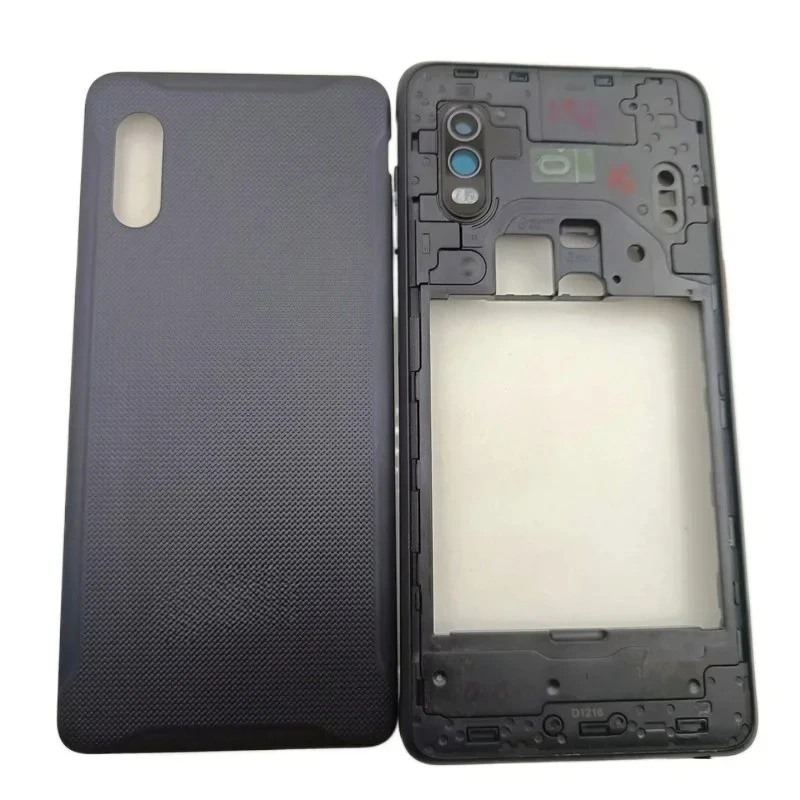 Phone Housing Middle Frame+ Battery Door Back Panel Cover Case Replacement Parts for Samsung Galaxy Xcover Pro SM-G715FN